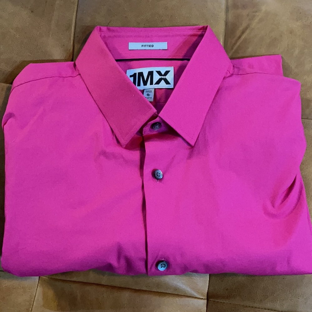 Express 1mx French cuff button down shirt